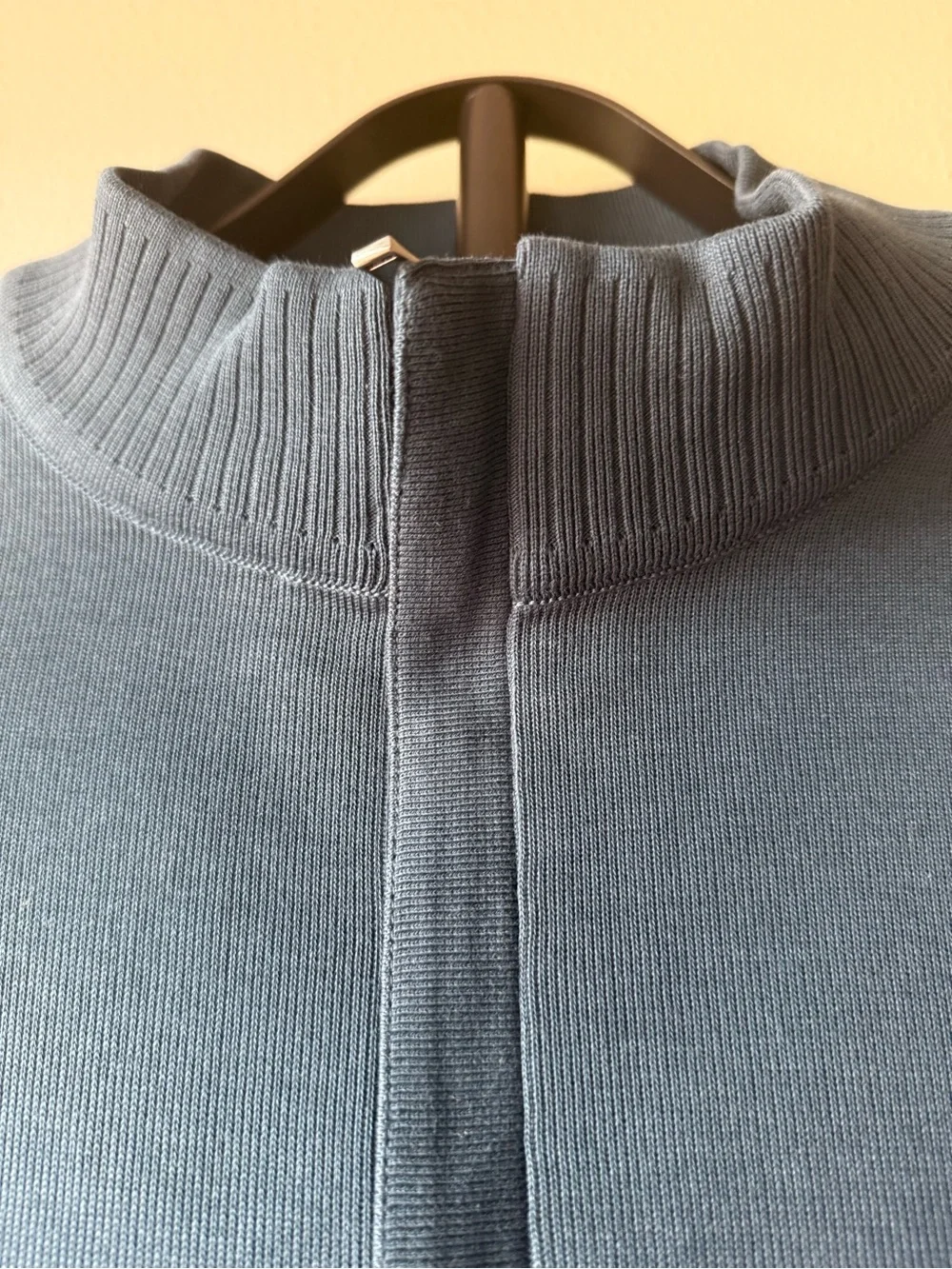 Men's Teal Half-Zip Sweater with Embroidered XLVII Logo